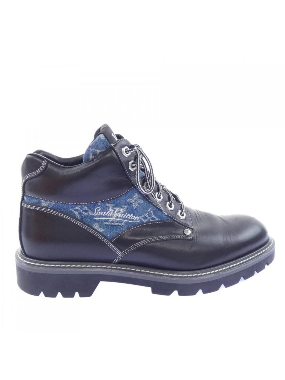Louis Vuitton Monogram Denim Oberkampf Line Boots